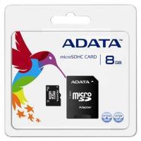 Adata 8GB MicroSD Card Retail Class4 with Adapter AUSDH8GCL4-RA1-0