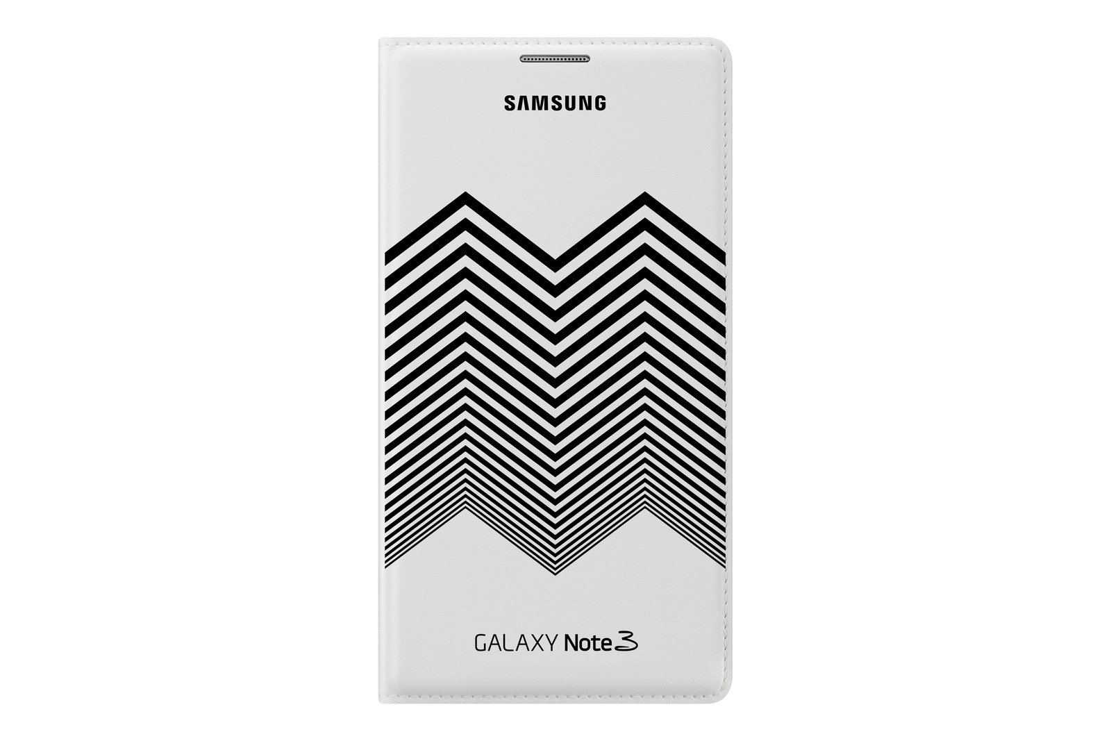 Samsung Flip Wallet N9005 Galaxy Note 3 designed by Nicolas Kirkwood - white-black EF-EN900BWEGWW -0