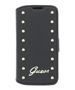 Guess Studded flip Leather Case Black για το Samsung i9195 S4 mini GUFLBKS4MSAB -0