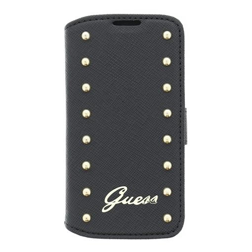 Guess Studded flip Leather Case Black για το Samsung i9195 S4 mini GUFLBKS4MSAB -0