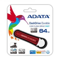 Adata DashDrive Durable S107 64GB USB3.0 Red AS107-64G-RRD-0