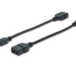 ASSMANN Cable OTG USB-miniUSB 0,2m Part no: APASSU000000002-0