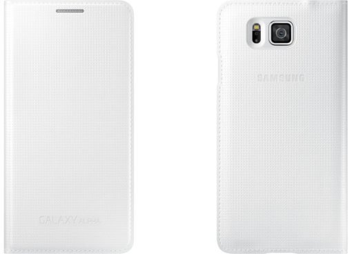 Samsung Θήκη Flip EF-FG850BWEG G850F Galaxy Alpha Λευκό-0