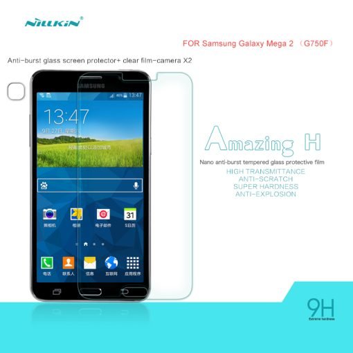 Nillkin Anti Burst Tempered Glass 9H για το Samsung G750F Galaxy Mega 2-0