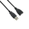 4world Extension Cord USB 2.0 A-A M/F 5m black 04682-5908214309597-0