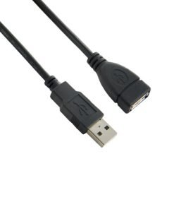 4world Extension Cord USB 2.0 A-A M/F 5m black 04682-5908214309597-0