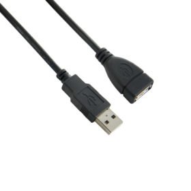 4world Extension Cord USB 2.0 A-A M/F 5m black 04682-5908214309597-0