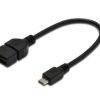ASSMANN USB adapter cable, OTG micro B/M - A/F AK-300309-002-S - 4016032324027-0