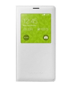 Samsung S-View Case Shimmery White για το G900 Galaxy S5 EF-CG900BHE-0