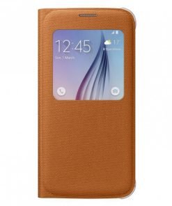 Samsung S-View Cover (Fabric) για το Galaxy S6 orange EF-CG920BOEGWW-0