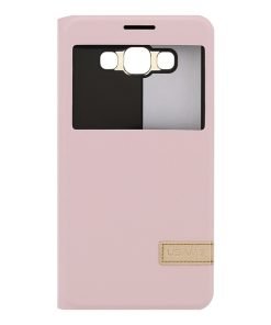 USAMS Muge S-View Case Pink για το Samsung Galaxy E7-0