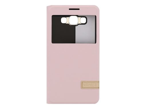USAMS Muge S-View Case Pink για το Samsung Galaxy E7-0