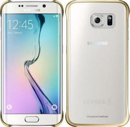 Samsung Hard Cover Clear Gold για το G920 Galaxy S6 EF-QG920BFE -0