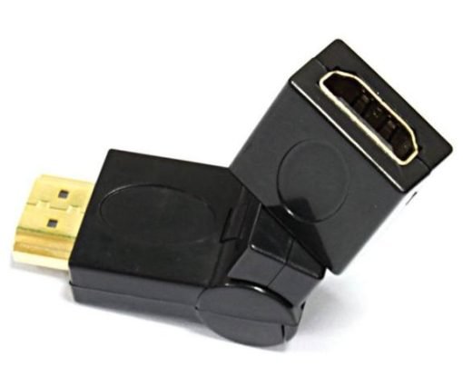 Powertech adapter HDMI M / HDMI F, 360 μοίρες περιστροφή CAB-H026-0