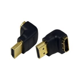 LogiLink® Adapter HDMI 90° angle Connector 1: HDMI 19-pin male Connector 2: HDMI 19-pin female AH0007-0