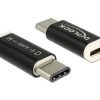 Delock Μετατροπέας USB 2.0 Micro-B θηλυκό > USB Type-C™ 2.0 αρσενικό μαύρο 65678-0