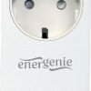 ENERGENIE PROTECTOR 2-PORT USB CHARGER WITH PASS-THROUGH AC SOCKET 2.1A WHITE EG-ACU2-01-W-0
