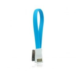 OEM Μαγνητικό καλώδιο USB σε 30 pin για iPhone 3G/3GS/4/4S/iPad/iPod 20cm (MAG-IP4-BL) Μπλε-0