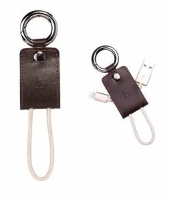 HOCO Keychain USB to Lightning Cable (6957531027584) Brown-0