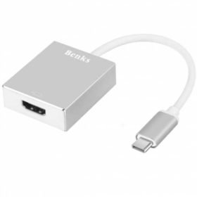 BENKS Type-C to HDMI Adapter (6948005934781) Silver-0
