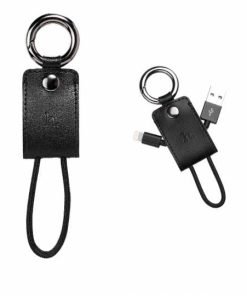 HOCO Keychain USB to Lightning Cable (6957531027577) Black-0