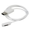 OEM USB Data Cable Magnetic White for Sony Xperia Z1, Z1c, Z2,Z3 (Bulk)-0
