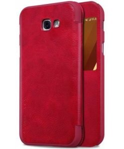 Nillkin Qin S-View Case RED για το Samsung A520 Galaxy A5 2017-0