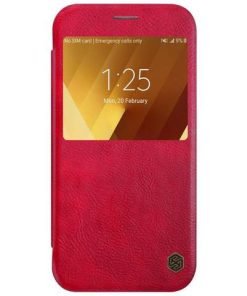 Nillkin Qin S-View Case RED για το Samsung A320 Galaxy A3 2017-0