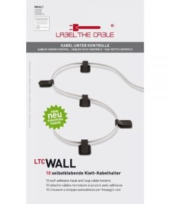 Label The Cable, LTC 3120 WALL, Hook and Loop Cable Holders, White (10 τεμάχια)-0