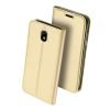 DUX DUCIS Skin Pro Series Flip Leather Wallet για το Samsung Galaxy J5 2017 (Χρυσό)-0