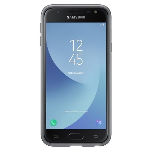 SAMSUNG Jelly Cover Galaxy J3 (2017) Black - EF-AJ330TBEGWW -0