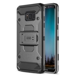 Zizo Tough Armor Style 2 Case w/ Holster in ZV Blister Packaging - Black/Black For Samsung Galaxy S8 1TGAM-SAMGS8-BKBK-0