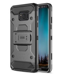 Zizo Tough Armor Style 2 Case w/ Holster in ZV Blister Packaging - Black/Black For Samsung Galaxy S8 1TGAM-SAMGS8-BKBK-0