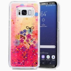 ZIZO Glitter Star Case w/ Liquid Glitter in ZV Blister Packaging Spring Flowers For Samsung Galaxy S8 Plus - 1GLST-SAMGS8PLUS-SPFL-0