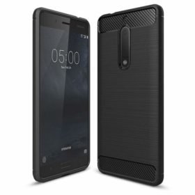 TECH-PROTECT TPU CARBON για το Nokia 6 - Μαύρο-0