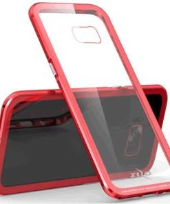 Zizo ATOM Case w/ 9H Tempered Glass Screen Protector and Airframe Grade Aluminum For Samsung Galaxy S8 - RED 1ATOM-SAMGS8-RD-0
