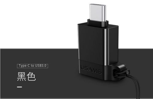USAMS OTG Adapter Micro USB to USB 2.0 (US-SJ187) - Black-0