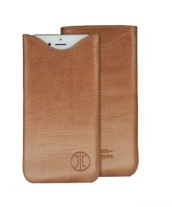 JT Berlin SlimCase Leather Universal Size 2XL Cognac