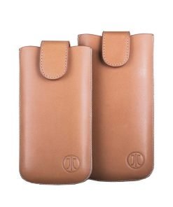 JT Berlin SlimCase Premium Leather Universal Size 2XL Cognac