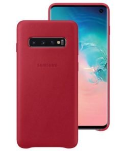 Samsung Leather Cover Red για το Samsung Galaxy S10 EF-VG973LREGWW