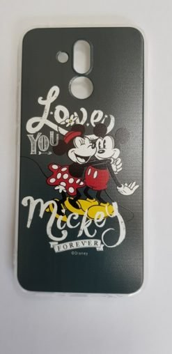 Disney Mickey & Minnie 001 Back Cover Gray για το Huawei Mate 20 Lite