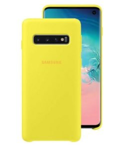 Samsung Silicone Cover Case Yellow για το Samsung Galaxy S10 EF-PG973TYEGWW