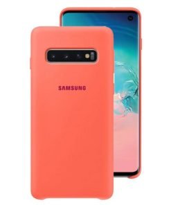 Samsung Silicone Cover Case Berry Pink για το Samsung Galaxy S10 EF-PG973THEGWW