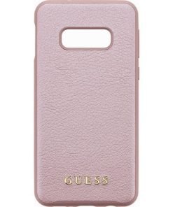 Guess ORIGINAL Iridescent Hard Case Rose Gold Leather για το Samsung Galaxy S10e - GUHCS10LIGLRG