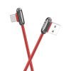 Γωνιακό καλώδιο USB Type C 2.4A 1.2M HOCO U60 Κόκκινο-0