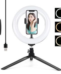 Puluz Tripod Mount με 20cm LED Ring Vlogging PKT3073B