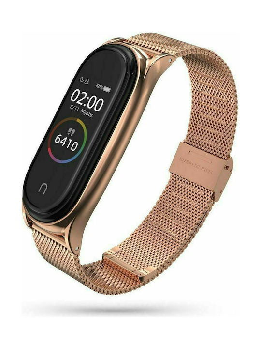 Tech-protect Λουράκι Milaneseband για το Xiaomi Mi Band 7 ROSE GOLD