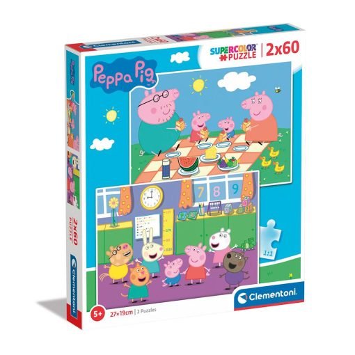 Clementoni Παιδικό Παζλ Super Color Peppa Pig 2x60 τμχ