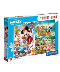 Clementoni Παιδικό Παζλ Super Color Mickey And Friends 3x48 τμχ