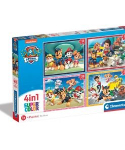 Clementoni Παιδικό Παζλ 4 in 1 Supercolor Nickelodeon Paw Patrol 12-16-20-24 τμχ